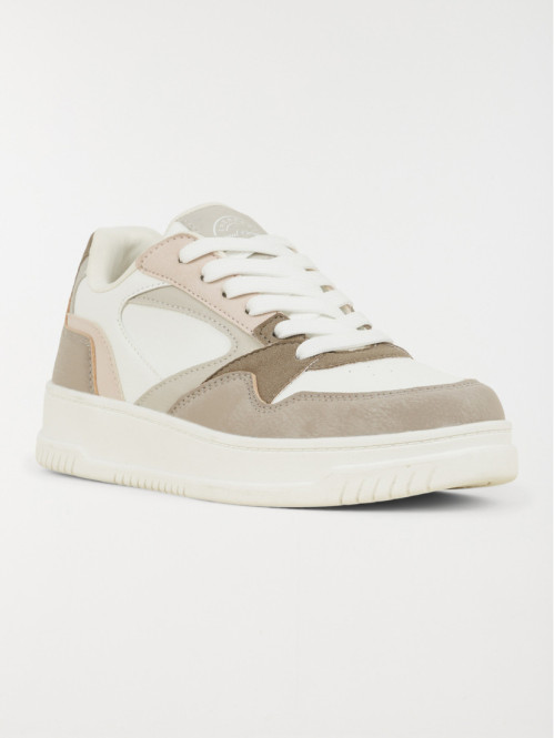 Baskets basses blanches...