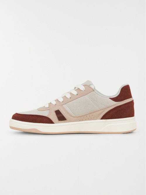 Basket rose et beige femme...