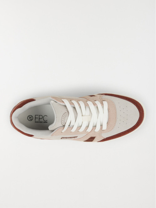 Basket rose et beige femme...