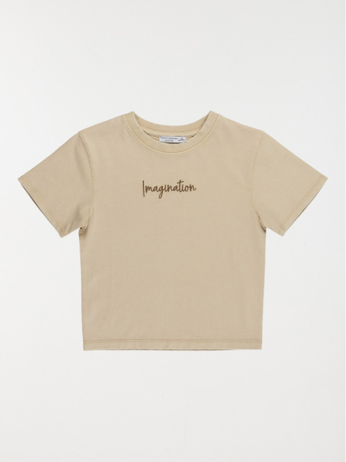 T-shirt court imagination fille (XXS-M)