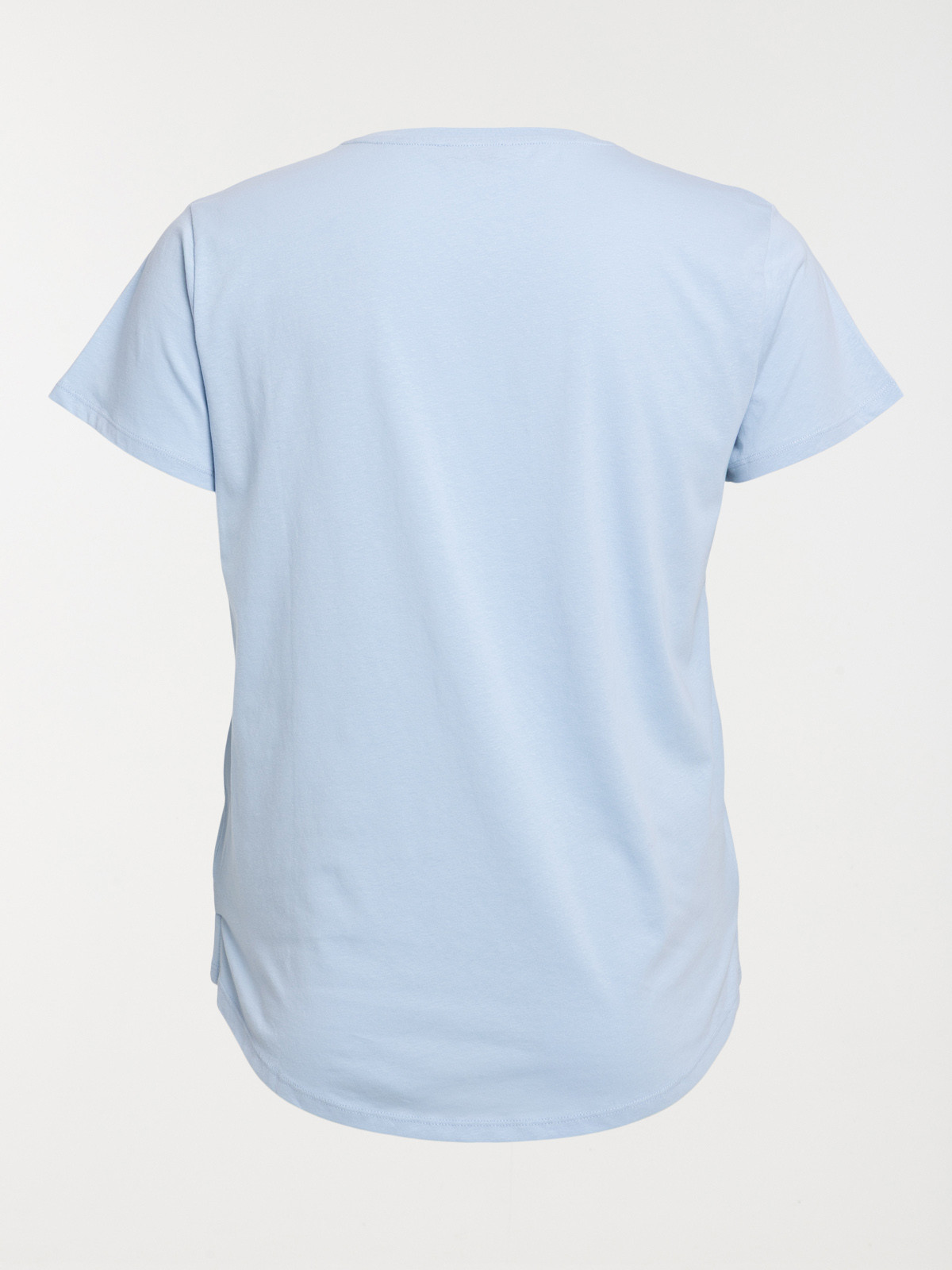 T-shirt bleu pâle grande taille femme