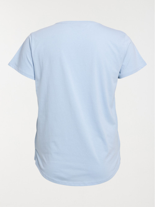 T-shirt bleu pâle grande...