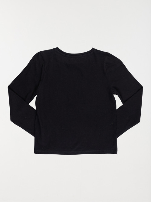 T-shirt rock noir fille...