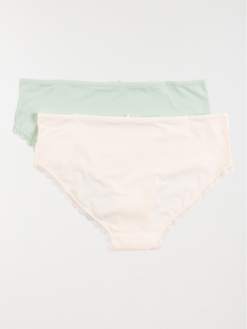 Lot 2 shorties unis femme...