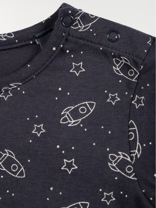 T-shirt imprimé fusée...