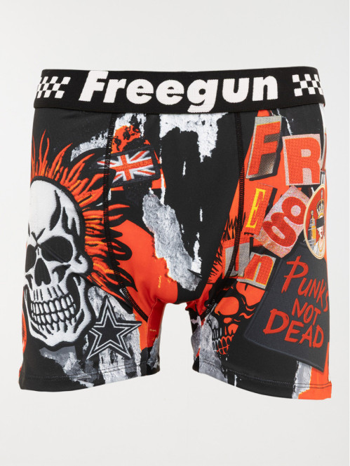 Boxer FREEGUN punky rouge homme