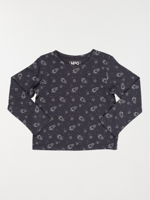 T-shirt imprimé fusée garçon (3-24M)
