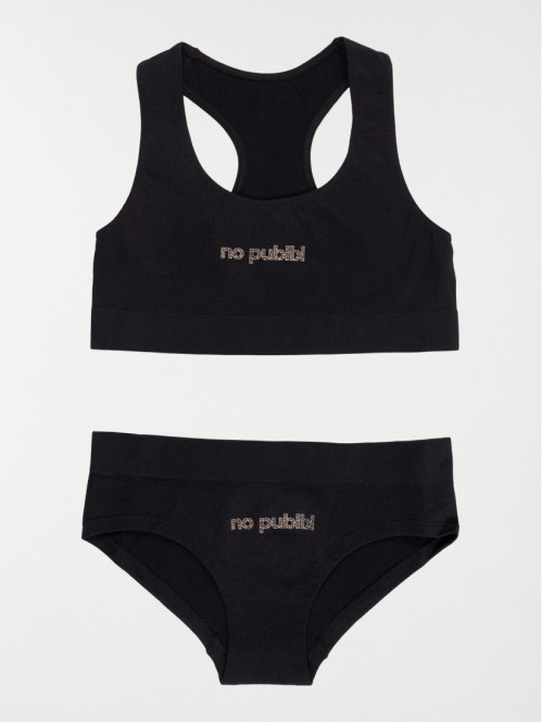 Ensemble brassière et slip fille