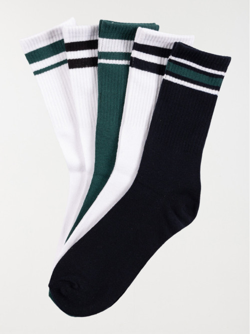 Lot de 5 chaussettes homme