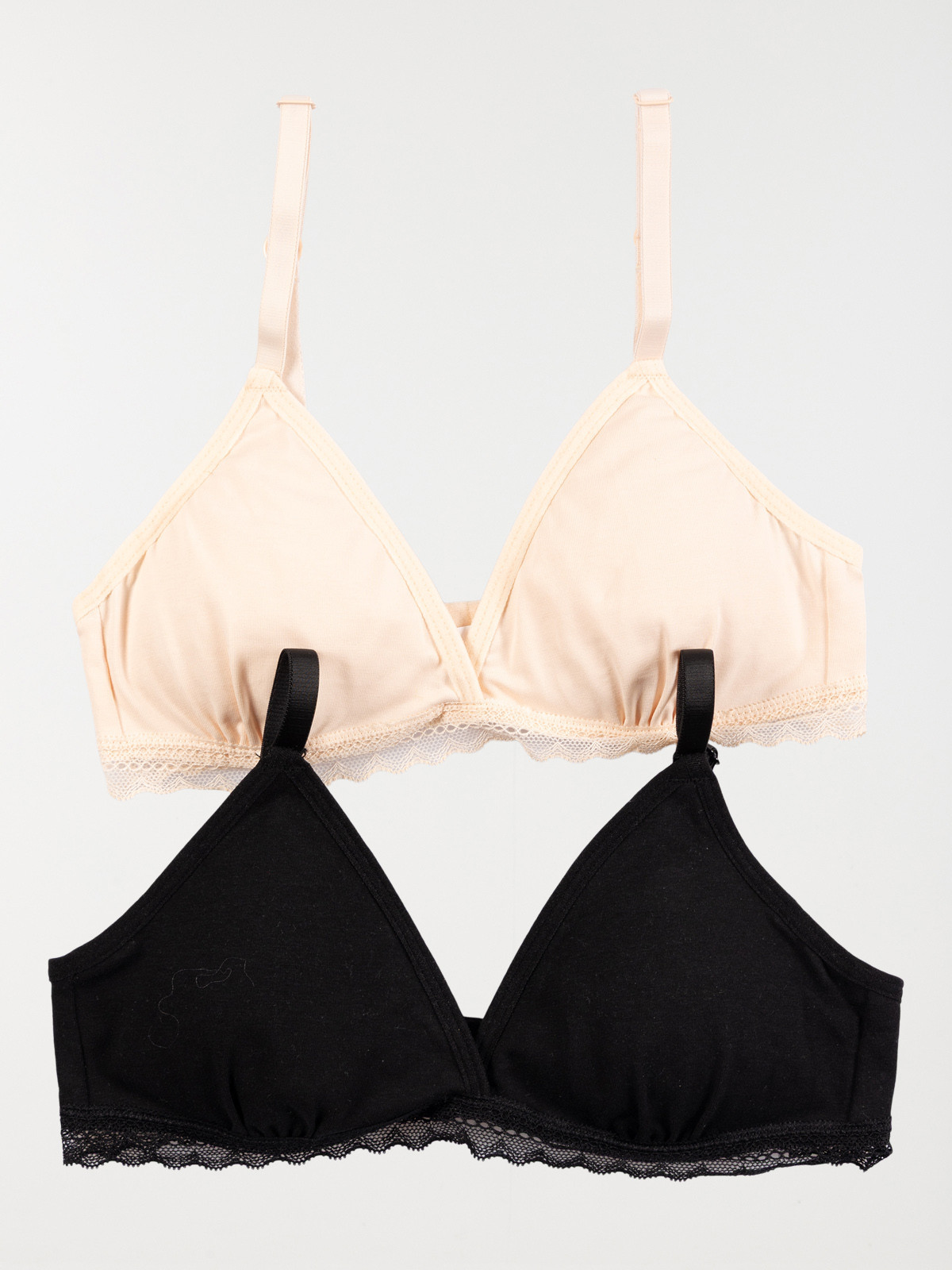 Lot 2 soutiens-gorge triangles fille