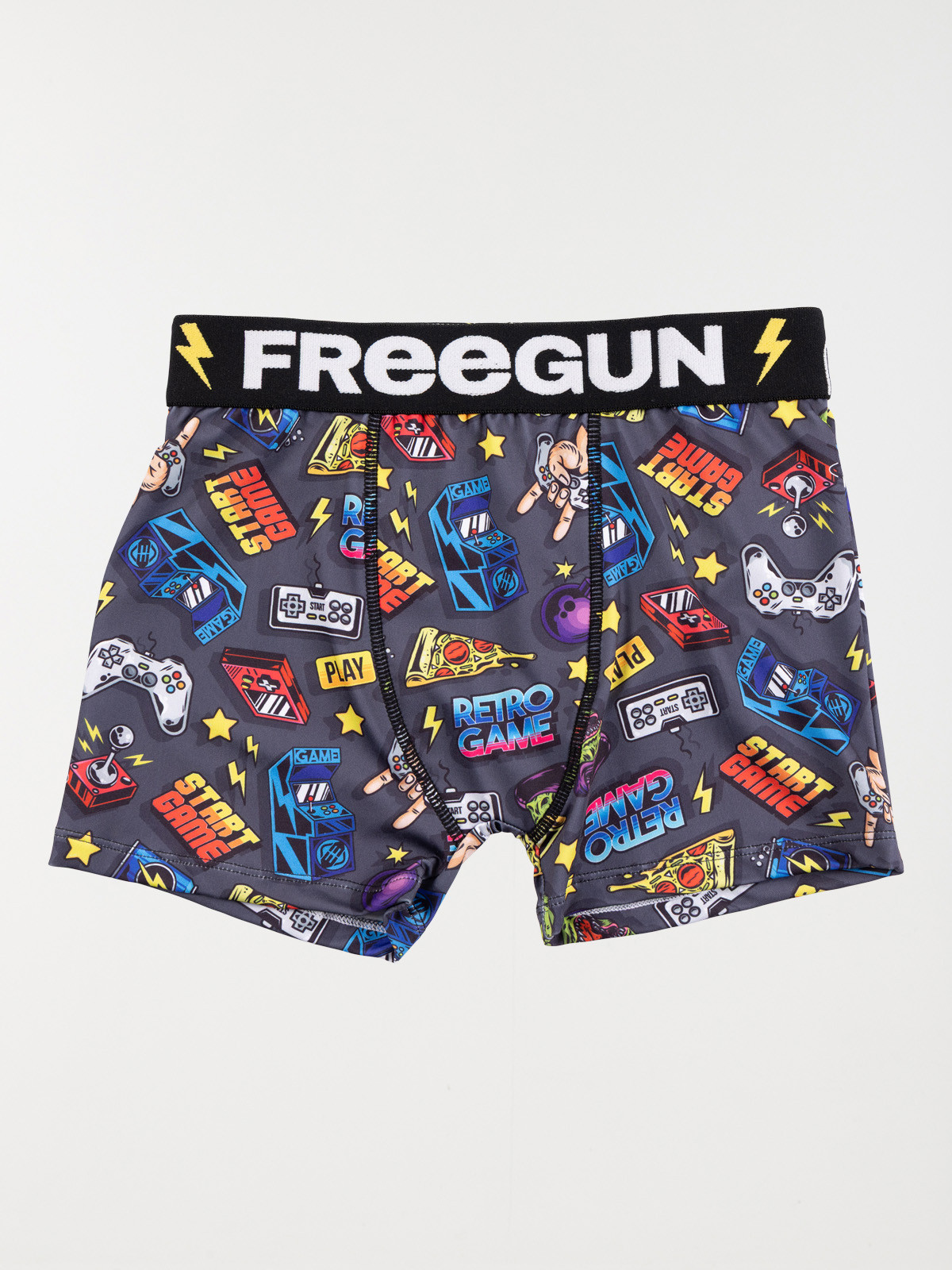 Shorty Freegun imprimé jeu vidéo garçon