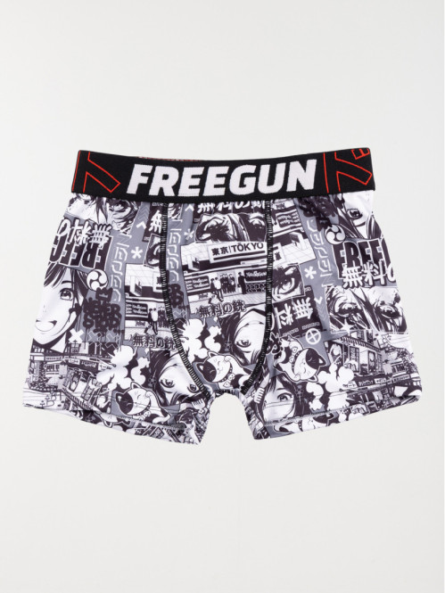 Shorty Freegun imprimé manga garçon