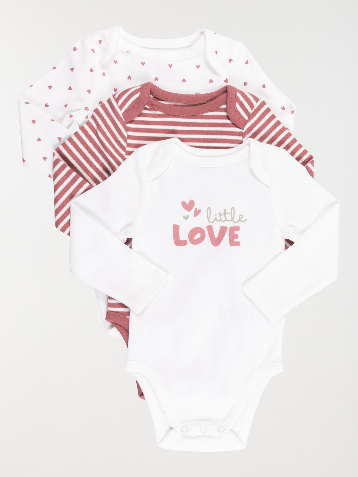 Lot 3 bodies little love fille (3-24M)