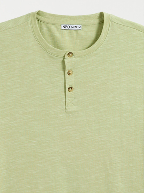 T-shirt wasabi col rond...