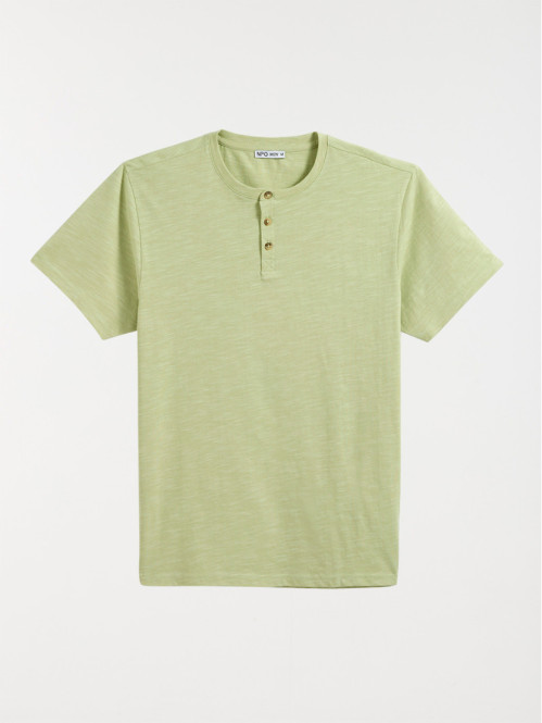 T-shirt wasabi col rond...