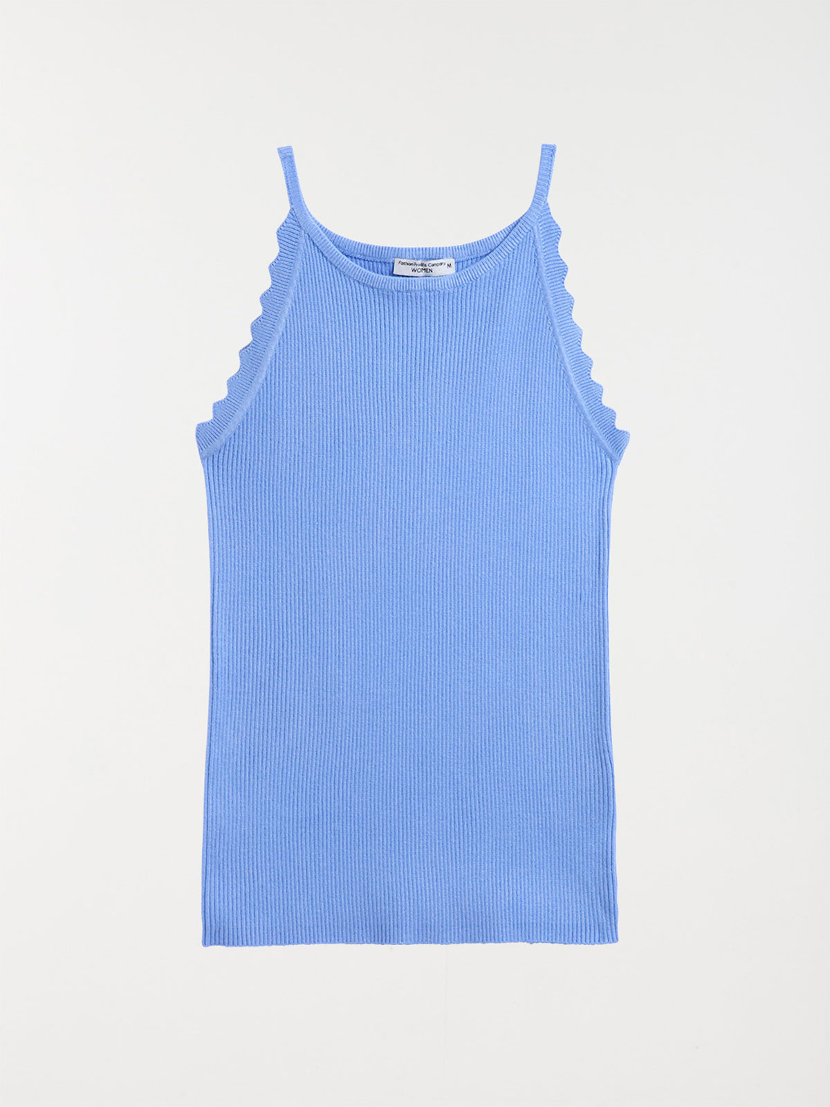 Débardeur maille fine col rond femme