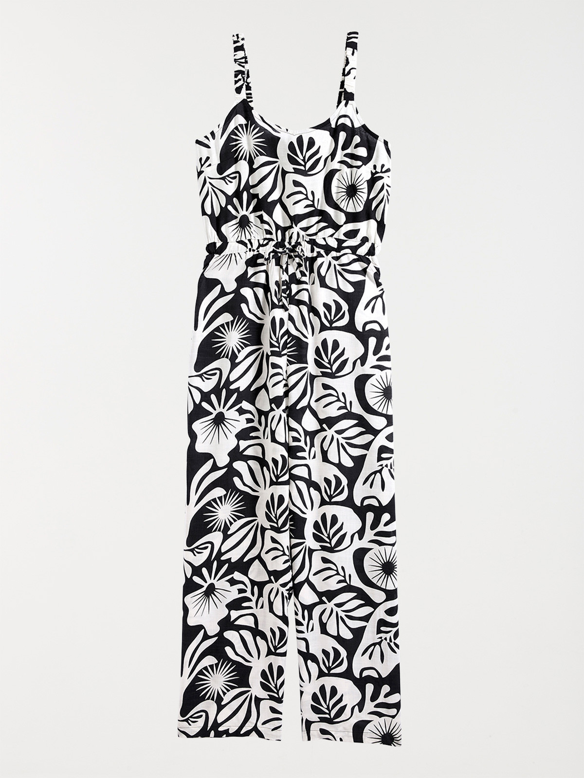 Combipantalon imprimé fleuri femme