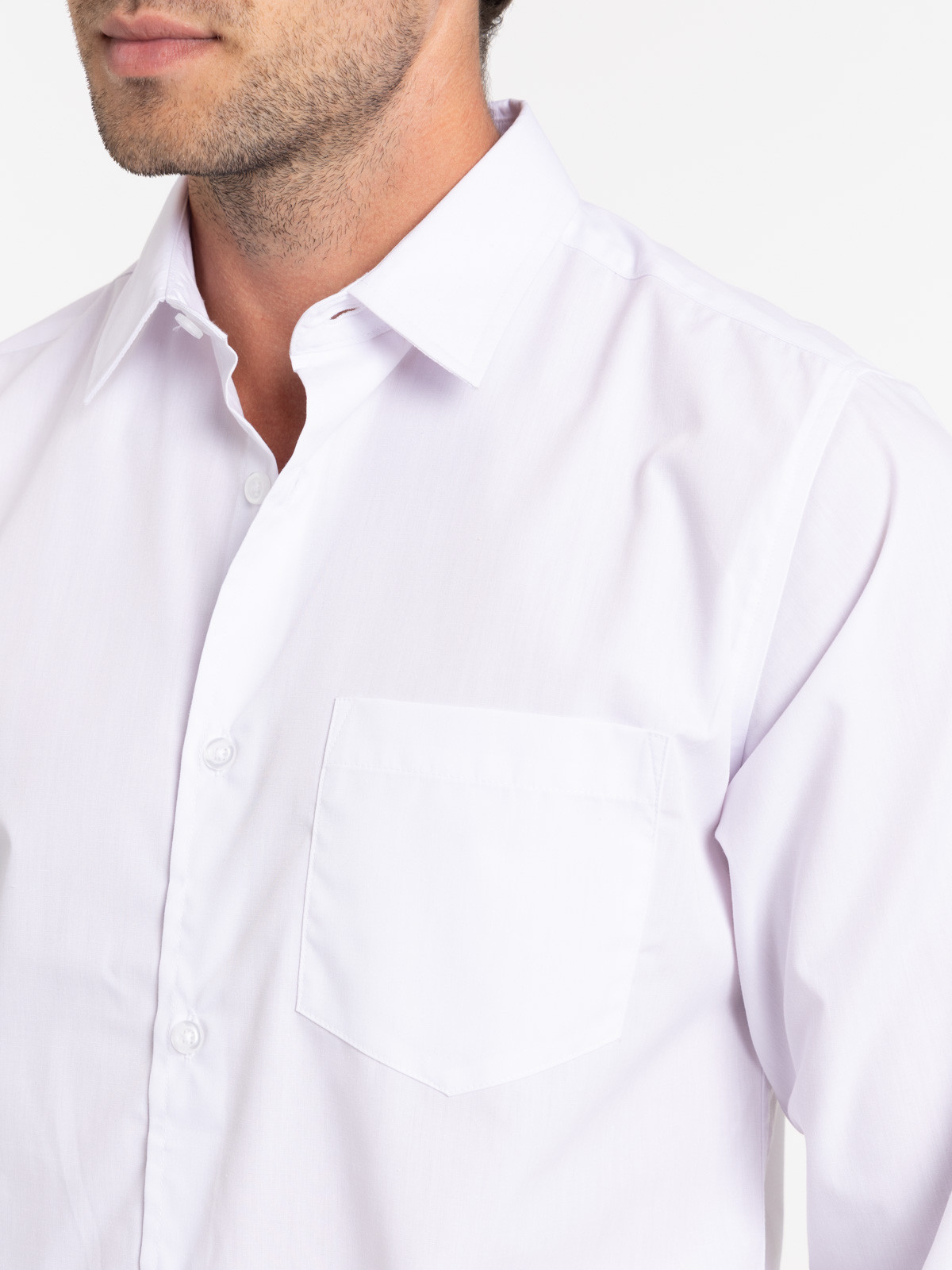 Chemise unie blanche homme Chemise unie blanche homme