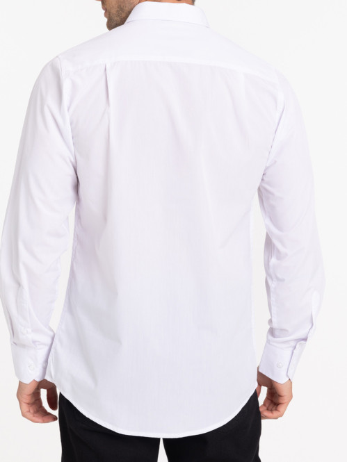 Chemise unie blanche homme
