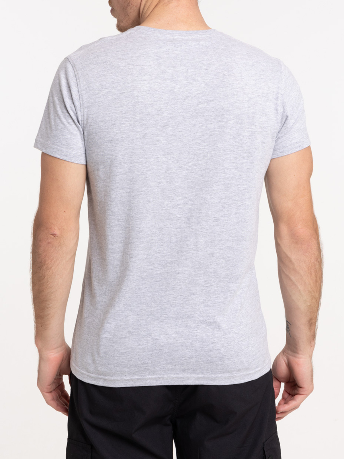 T-shirt homme gris chiné