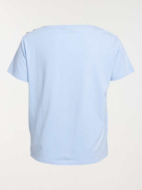 T-shirt citron brodé grande...