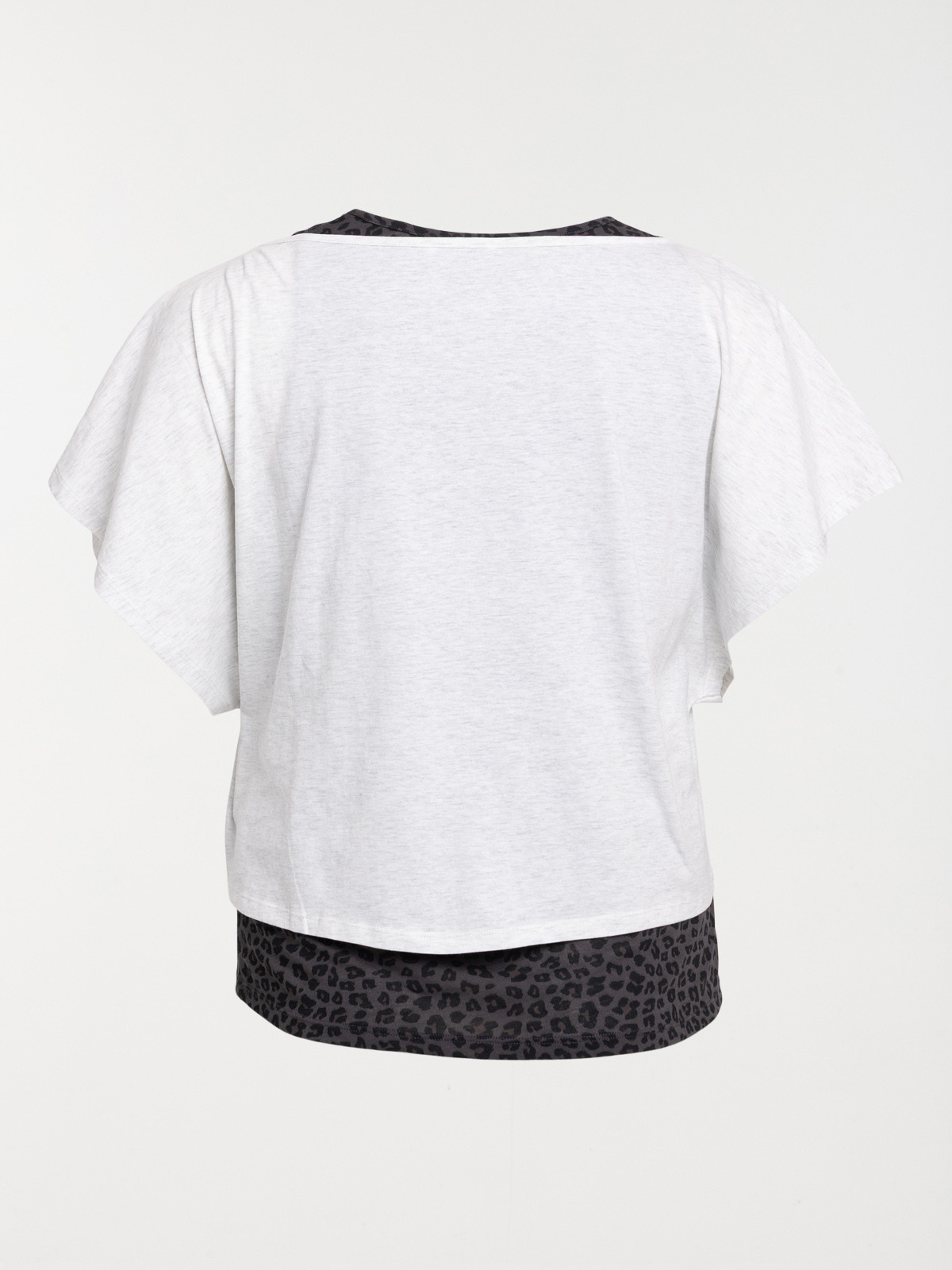 T-shirt sport 2 en 1 grande taille femme