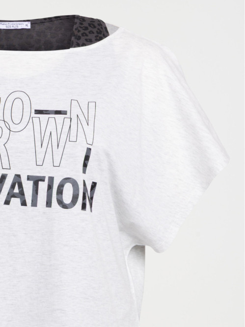 T-shirt sport 2 en 1 grande...