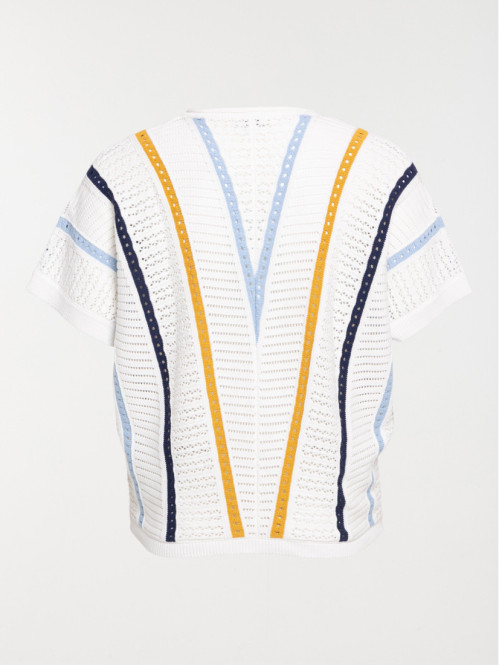 Pull rayures femme grande...