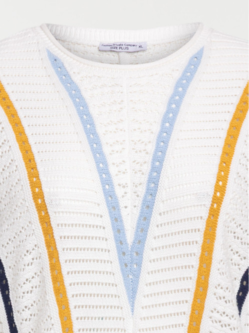 Pull rayures femme grande...