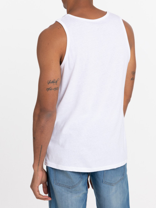 Débardeur blanc homme