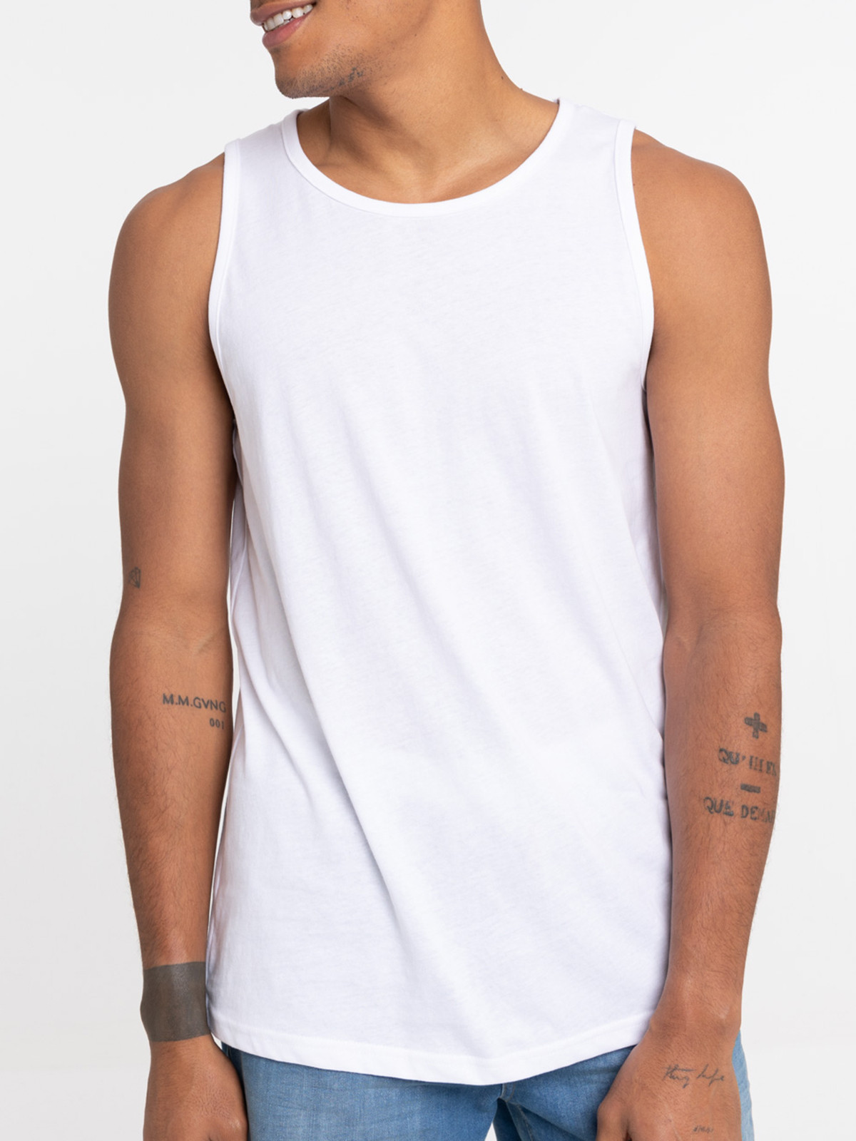 Débardeur blanc homme