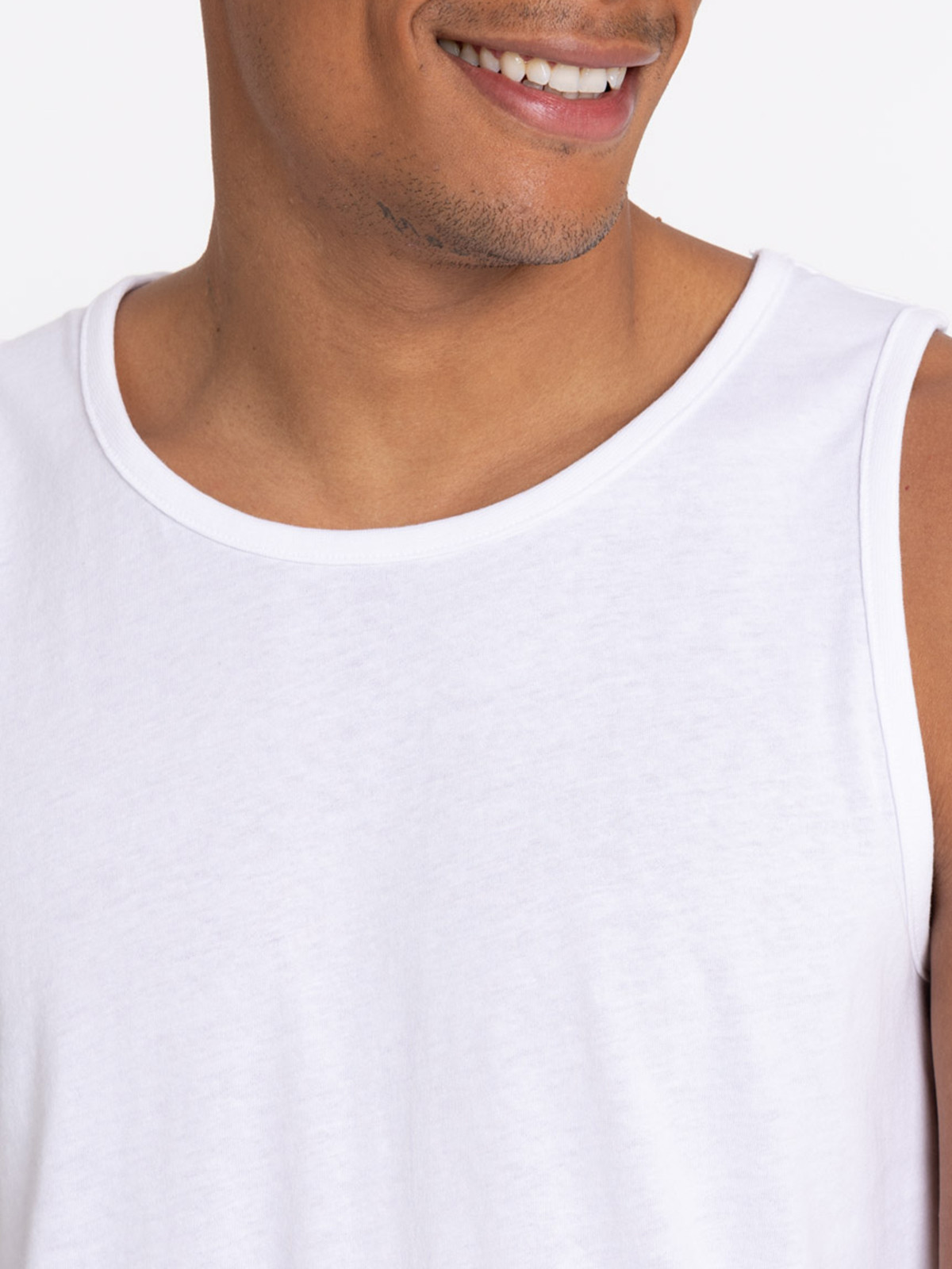 Débardeur blanc homme