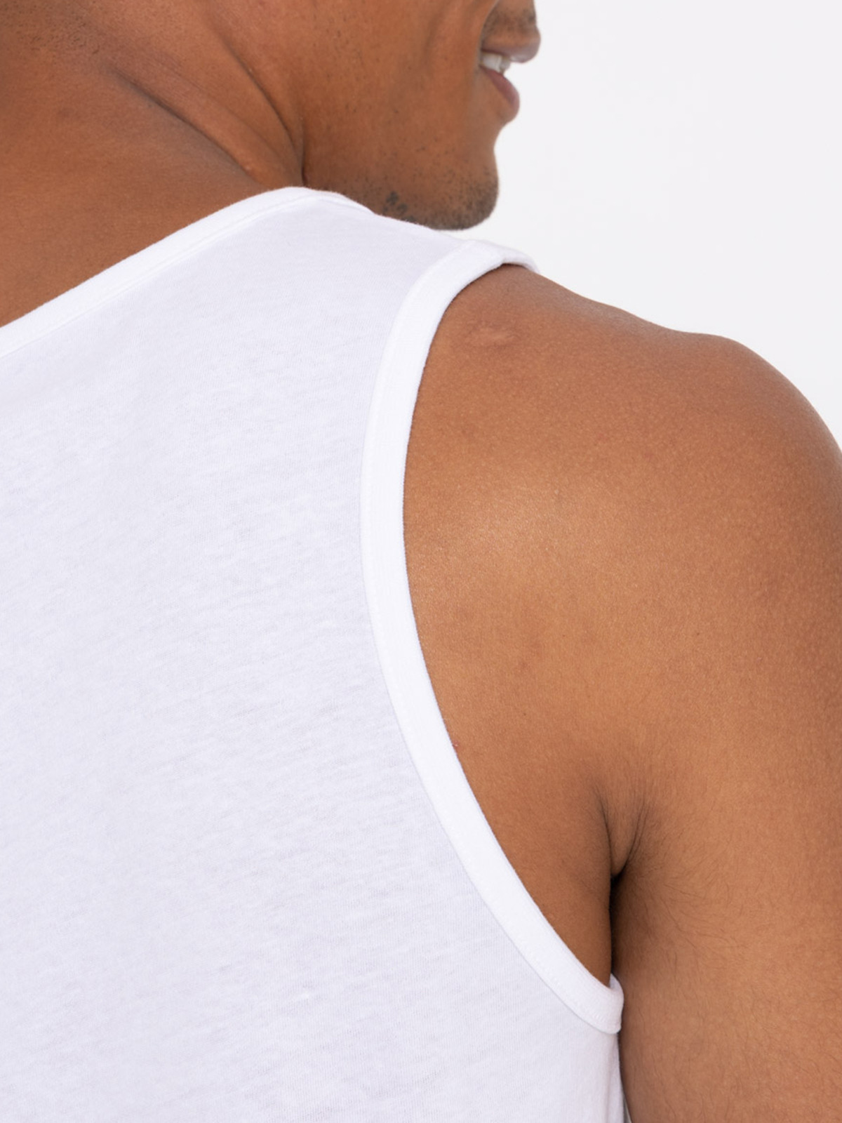 Débardeur blanc homme