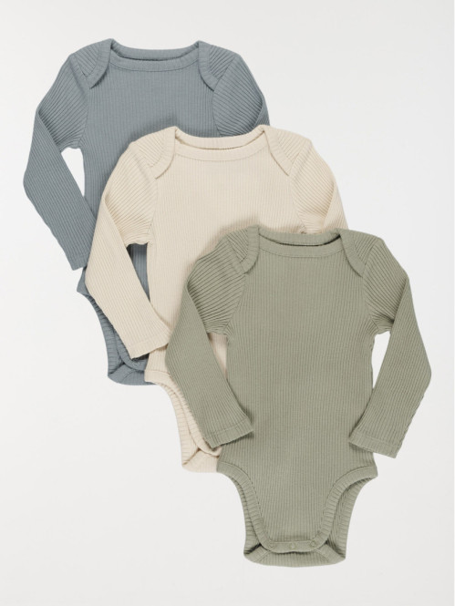 Lot de 3 bodies unis garçon (3-24M)