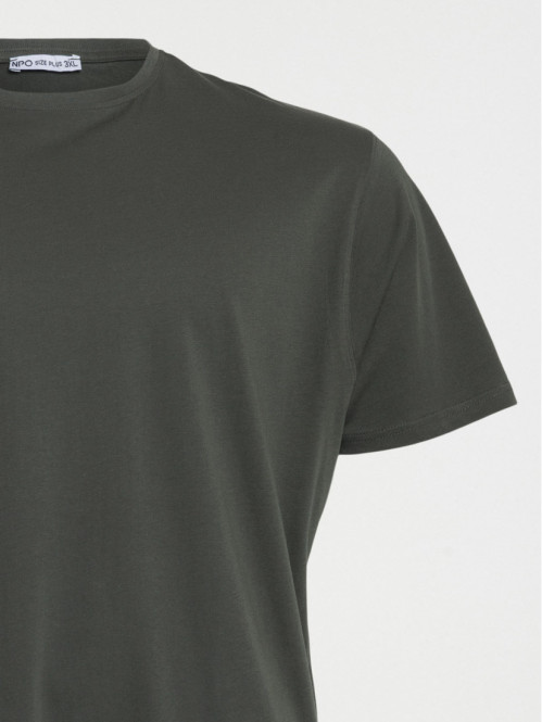 T-shirt kaki grande taille...