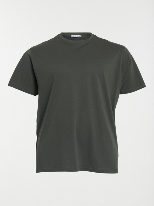 T-shirt kaki grande taille homme