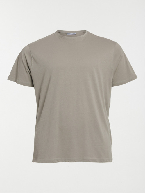 T-shirt col rond grande taille homme