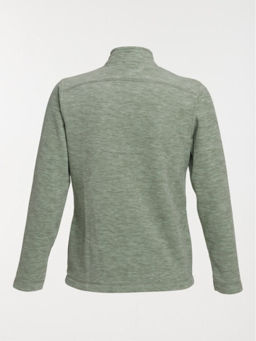 Polaire tilleul chiné zippé...