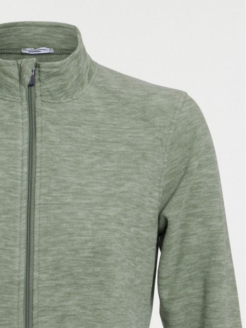 Polaire tilleul chiné zippé...