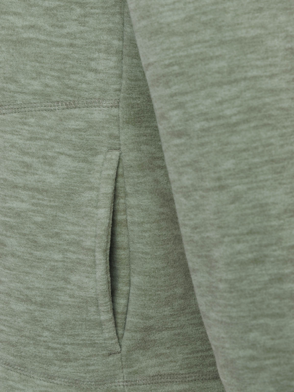 Polaire tilleul chiné zippé femme Polaire tilleul chiné zippé femme