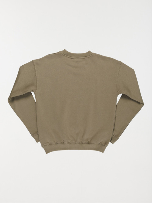 Sweat col rond vert sauge...