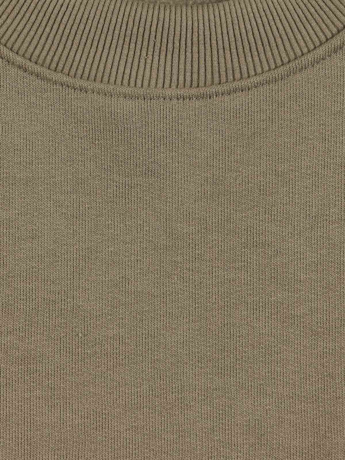 Sweat col rond vert sauge garçon (XXS-M)