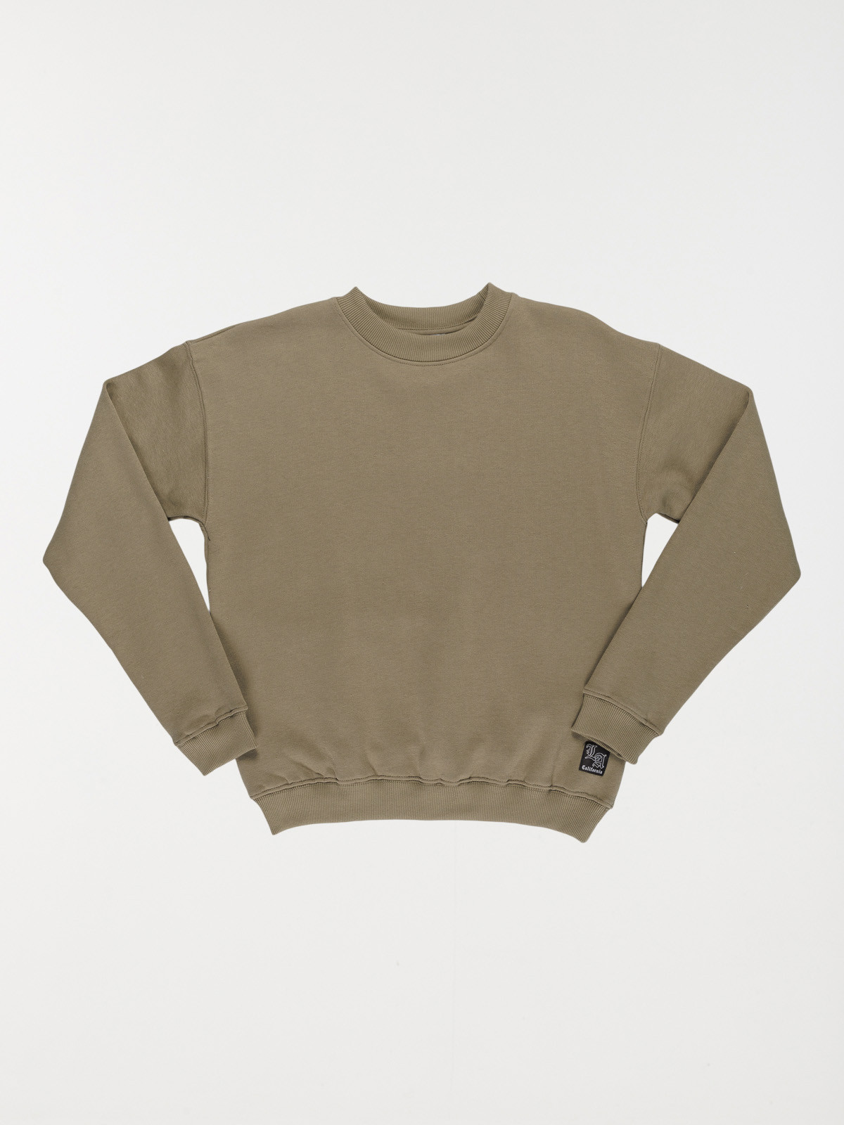 Sweat col rond vert sauge garçon (XXS-M)