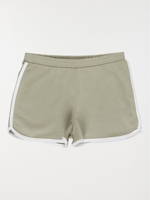 Short de sport fille kaki...