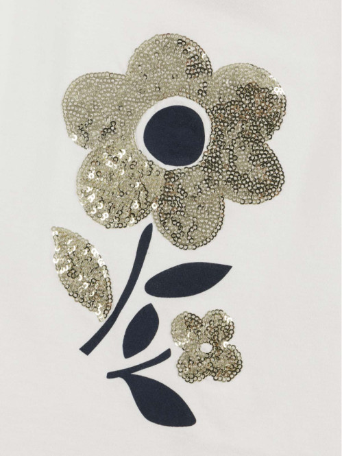 T-shirt fleurs sequins...