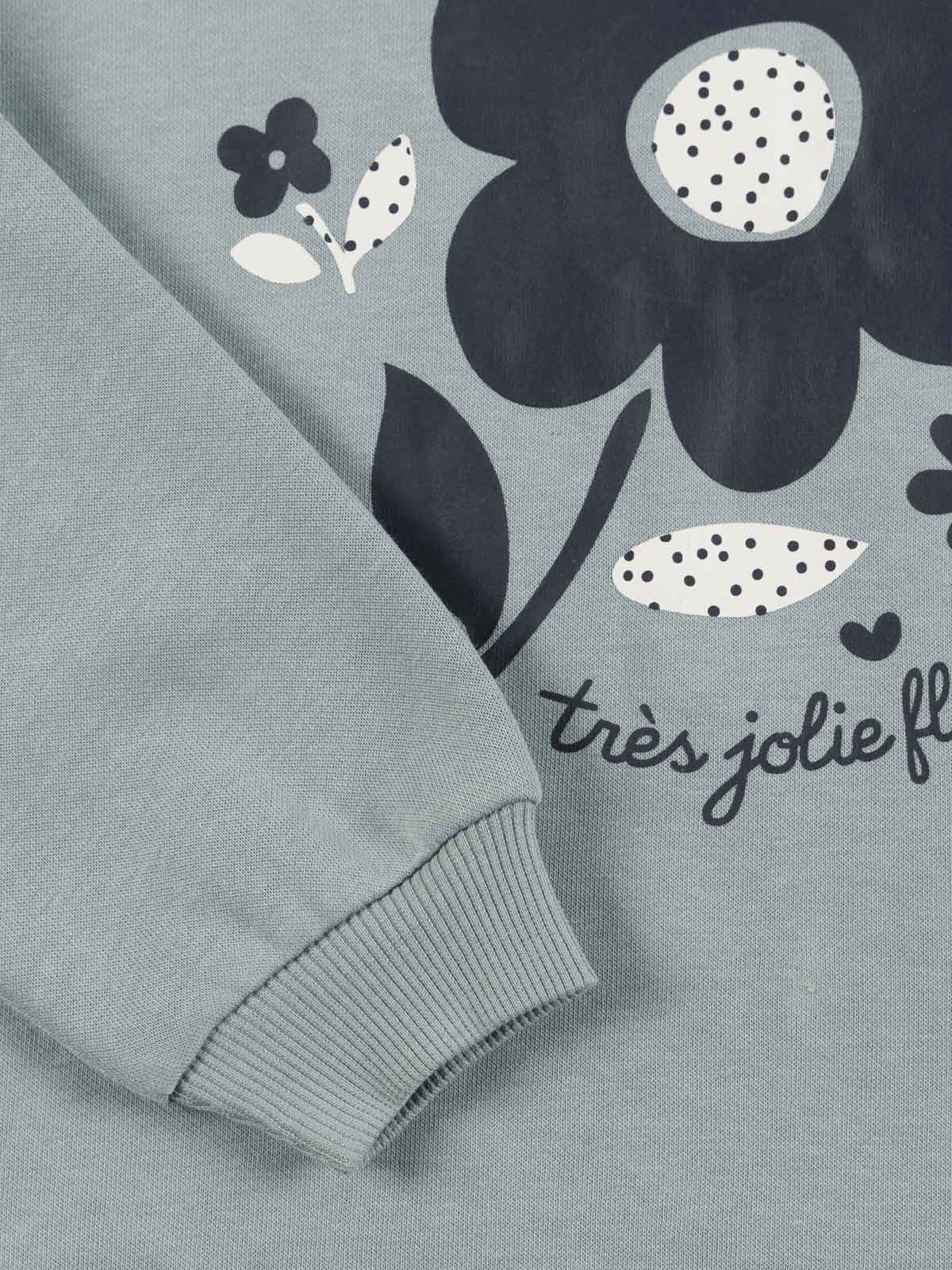 Sweat motifs fleurs fille (3-12A)