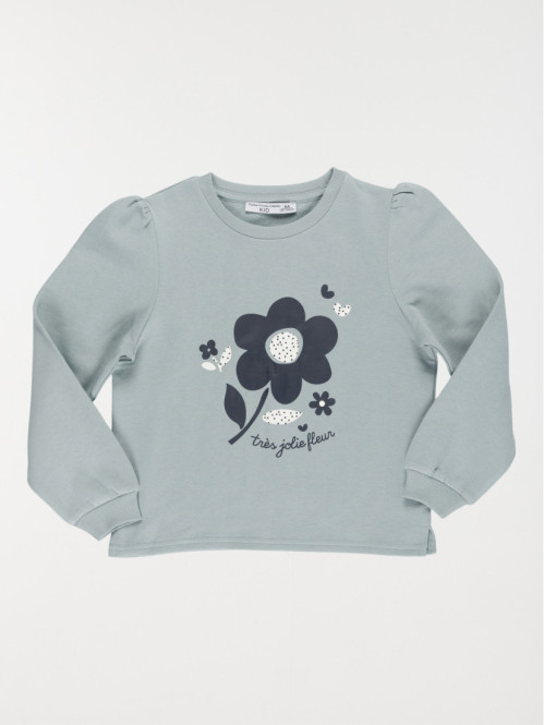 Sweat motifs fleurs fille...