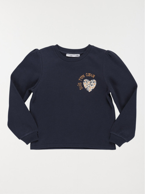 Sweat suis ton coeur fille (3-12A)