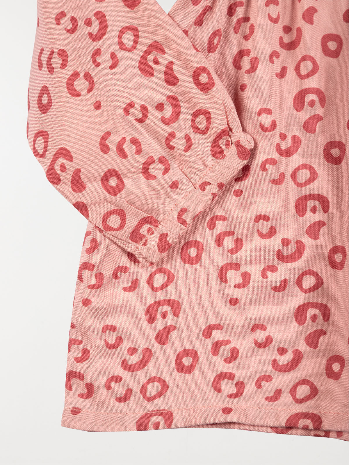 Blouse imprimée fille grenat (3-24M)