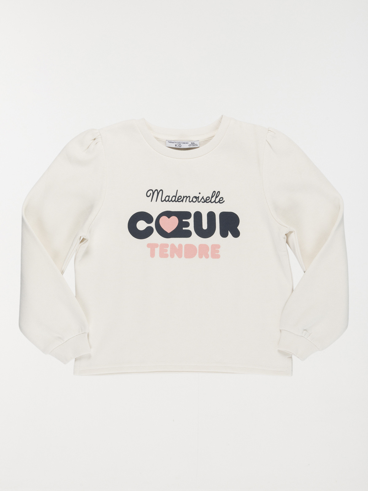 Sweat coeur tendre fille (3-12A)